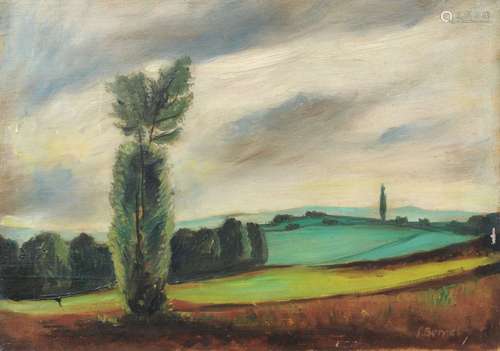 Siegfried Berndt, Landschaft bei Dresden. Wohl 1930er Jahre....