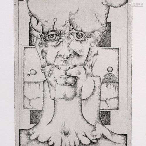 Gregor Traversa, Kopf en face. 1969.Gregor Traversa 1941 Gra...