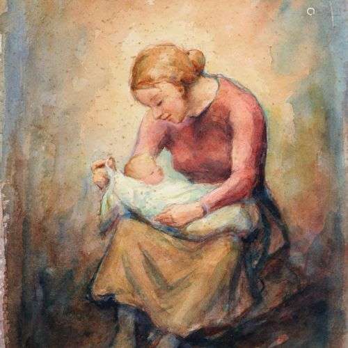 Rudolf Misliwietz, Mutter mit Kind. Wohl 1930er Jahre.Rudolf...