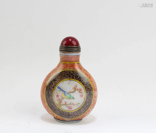 Chinese Peking Glass Snuff Bottle