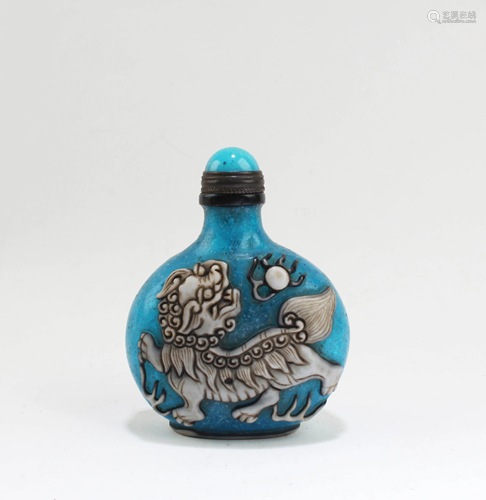 Chinese Peking Glass Snuff Bottle