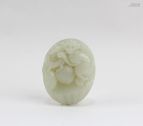 A Carved Jade Pendant