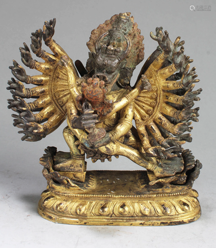 18th Century Chinese Gilt Bronze Bodhisattva Statue