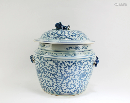 Chinese Blue & White Porcelain Jar