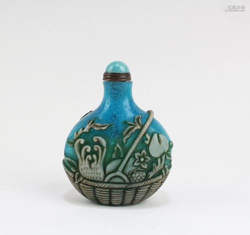 A Peking Glass Snuff Bottle