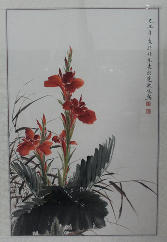 A Framed Chinese Famous Painting