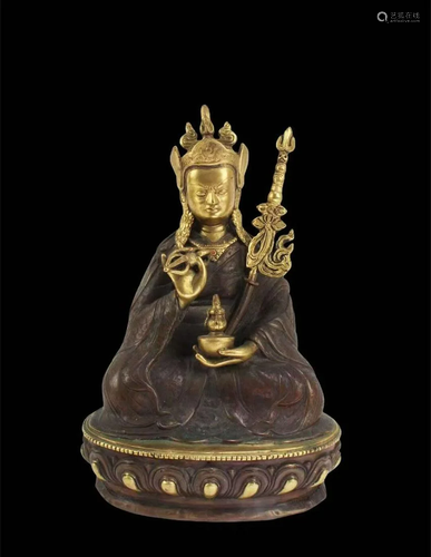 A Gilt Bronze Bodhisattva Statue