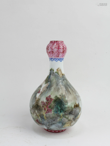 Chinese 'Garlic-Head' Porcelain Vase