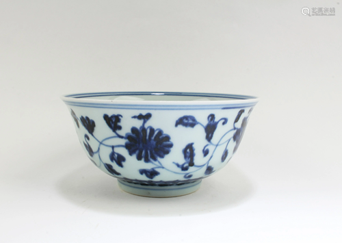 Chinese Blue & White Porcelain Bowl