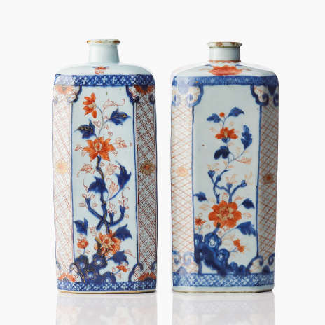 Two Chinese Imari Gin Bottles