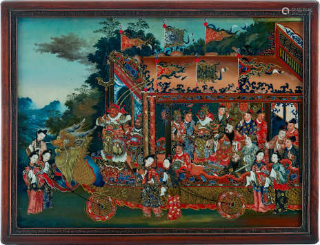 A Chinese Reverse Glass Painting