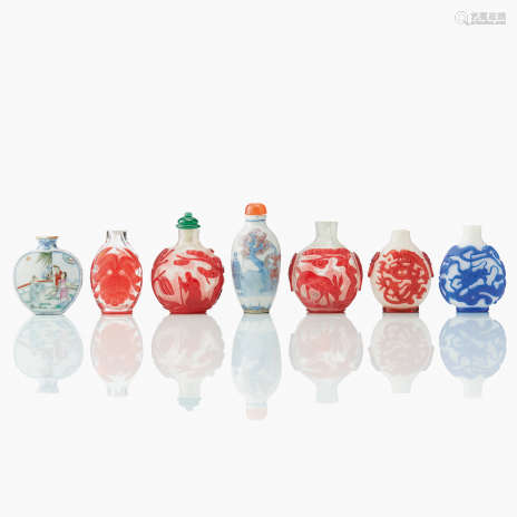 Seven Chinese Snuff Bottles