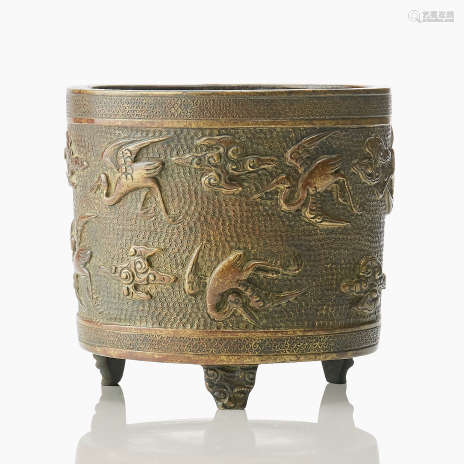 A Chinese Bronze Censer/Brushpot