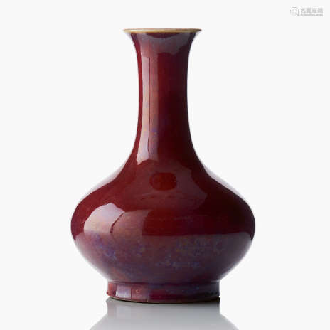 A Chinese Flambé Bottle Vase