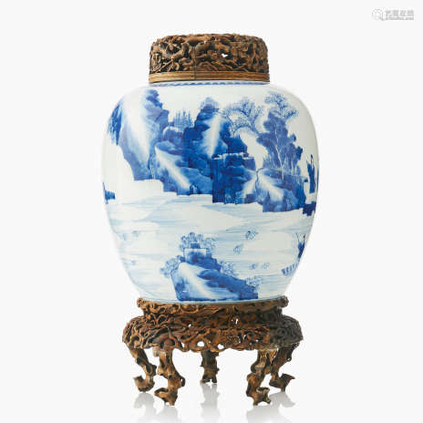 A Fine Chinese Blue and White Ginger Jar