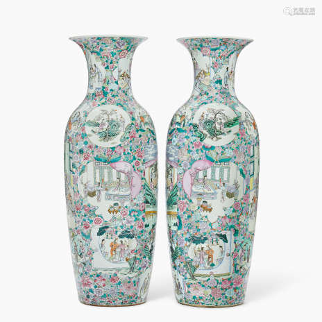 A Pair of Imposing Chinese Vases