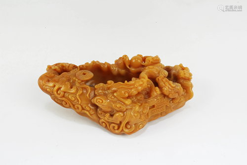 A Carved Tianhuang Ink Washer