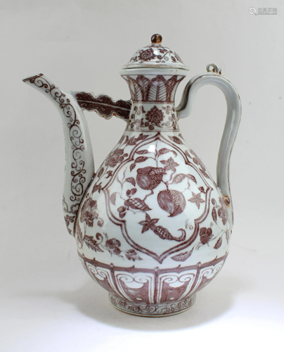 Chinese Iron Red WinePot