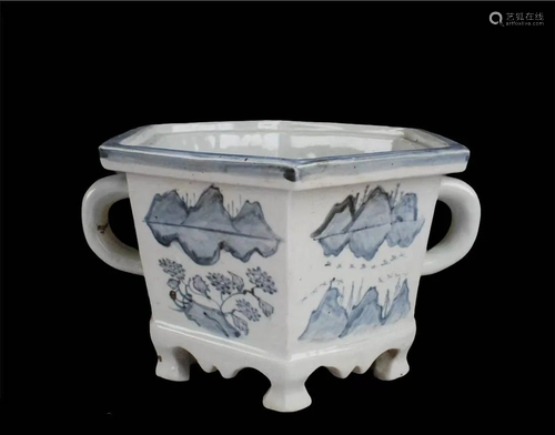 Korean Porcelain Flower Pot