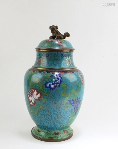 Chinese Cloisonne Jar