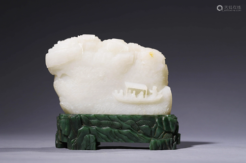 A Qing Dynasty Carved Jade 'Chibi Fu' Ornament