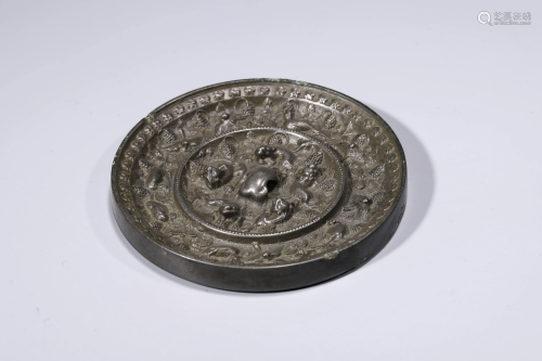 A Han Styled Bronze Mirror