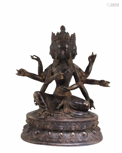 Chinese Bronze Buddha Statue