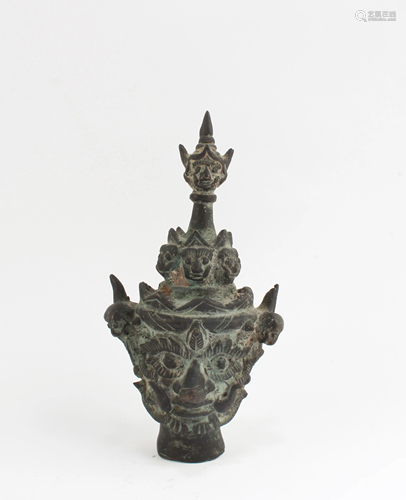 Antique Bronze Deity Statue