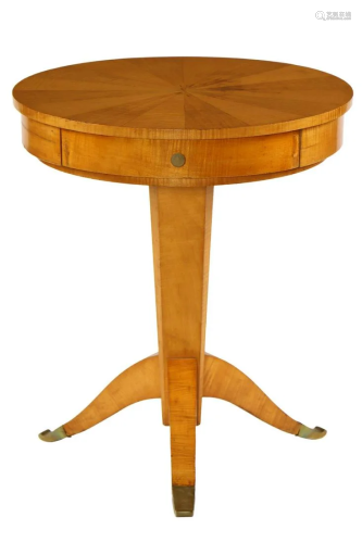 Round side table