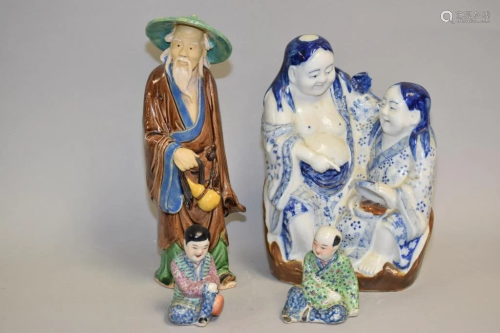 Group of 19-20th C. Chinese Porcelain Figurines