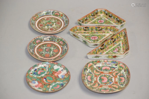 Group of 19th C. Chinese Porcelain Famille Rose