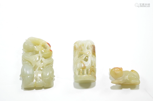 A Group of Chinese Jade Carvings