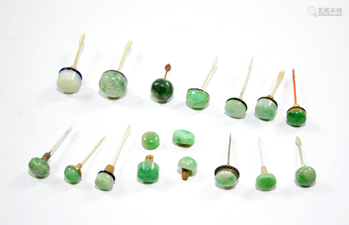 A Group of Jadeite Stoppers