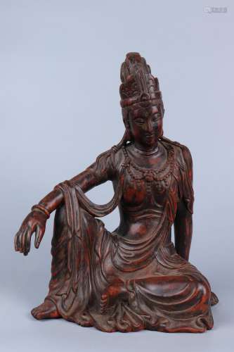 chinese eaglewood carving guanyin
