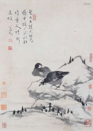 chinese ba da shan ren's painting