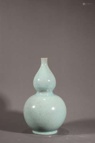 chinese ru kiln porcelain double gourd vase