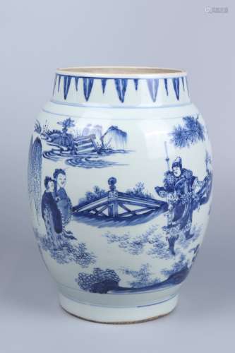 chinese blue and white porcelain jar