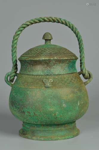 chinese bronze you vessel