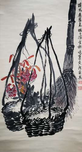 chinese painting of flower