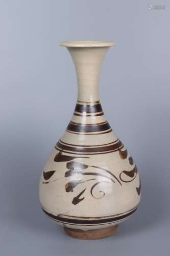 chinese xizhou kiln porcelain pear-shaped vase