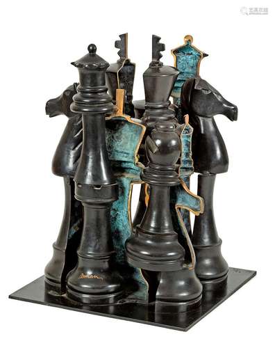 Fernandez ARMAN (1928-2005)Gambit, le grand jeu d'échecs, 20...