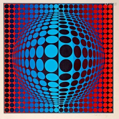 Victor VASARELY (1906-1997)Composition cinétiqueSérigraphie ...