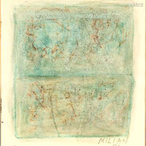 Raúl MILIAN (1914-1984)Figura astrana, 1981Aquarelle et cray...