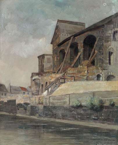 Nestor OUTER (1865-1930)Vue d'un étang et Journée d'automneE...