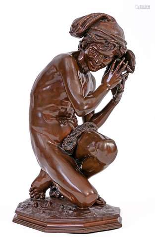 Jean-Baptiste CARPEAUX (1827-1875)Le jeune pêcheur à la coqu...