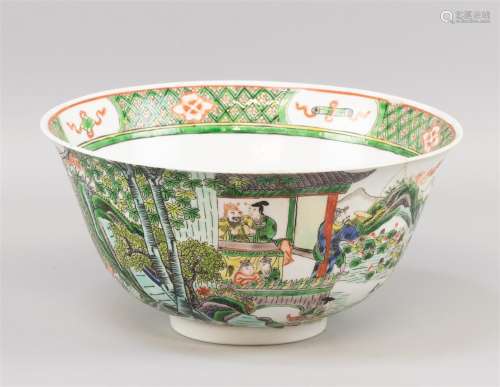 Un bol de la famille verte, Chine, 19e siècle, en porcelaine...