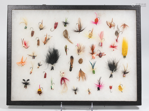 43 Vintage Fly Fishing Hand Tied & Painted Flies