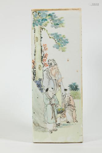 Xu Shan Qin; Chinese Artist Porcelain Hat Stand