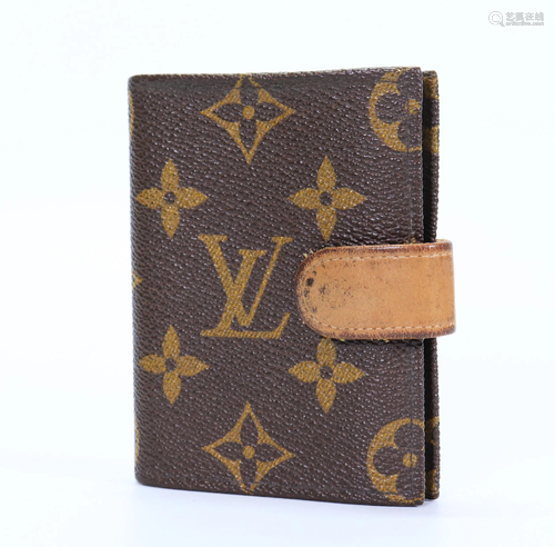 Vintage Louis Vuitton Credit Card Case w Leather