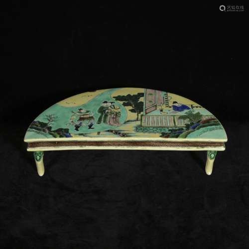 Qing kangxi style porcelain ink bed